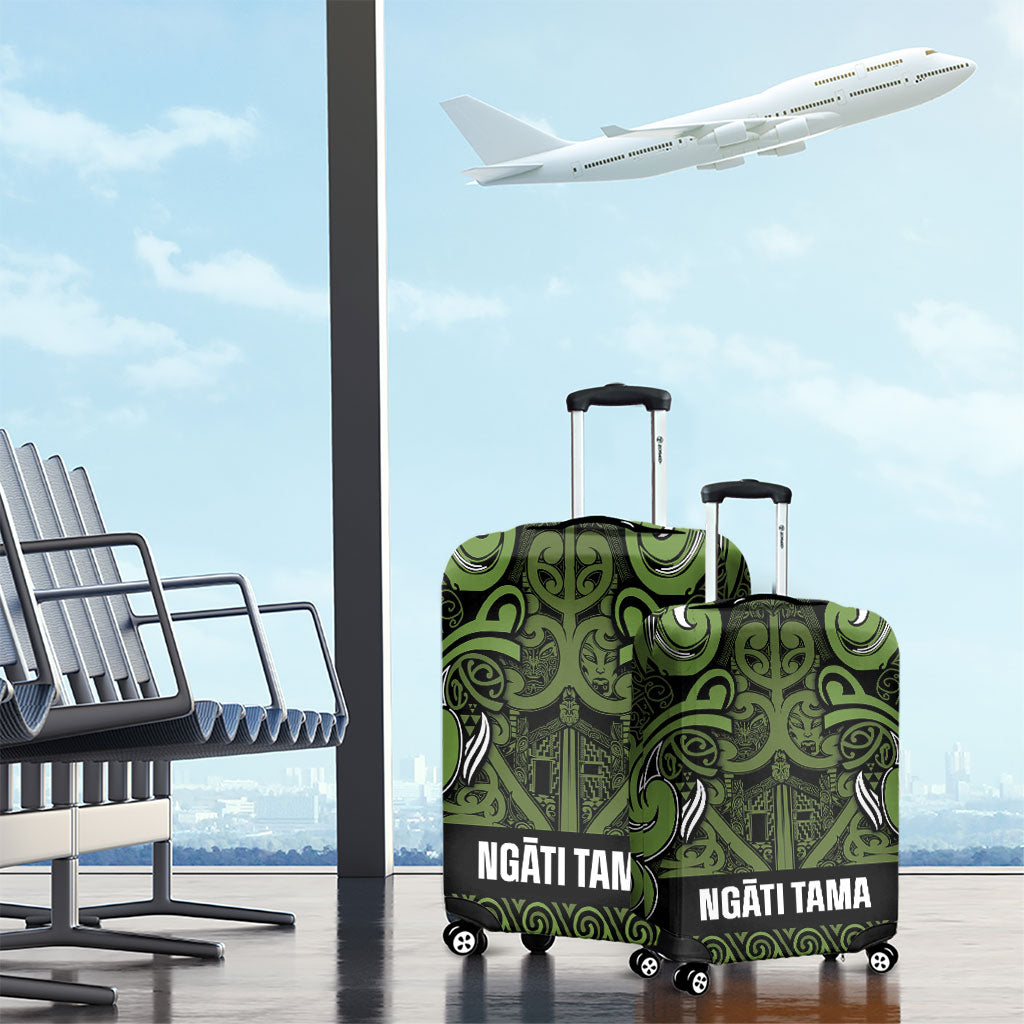 Aotearoa Iwi Ngāti Tama ki Taranaki Trust Luggage Cover Maori Wharenui House Tribal Pattern