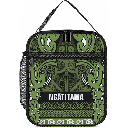 Aotearoa Iwi Ngāti Tama ki Taranaki Trust Lunch Bag Maori Wharenui House Tribal Pattern