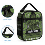 Aotearoa Iwi Ngāti Tama ki Taranaki Trust Lunch Bag Maori Wharenui House Tribal Pattern