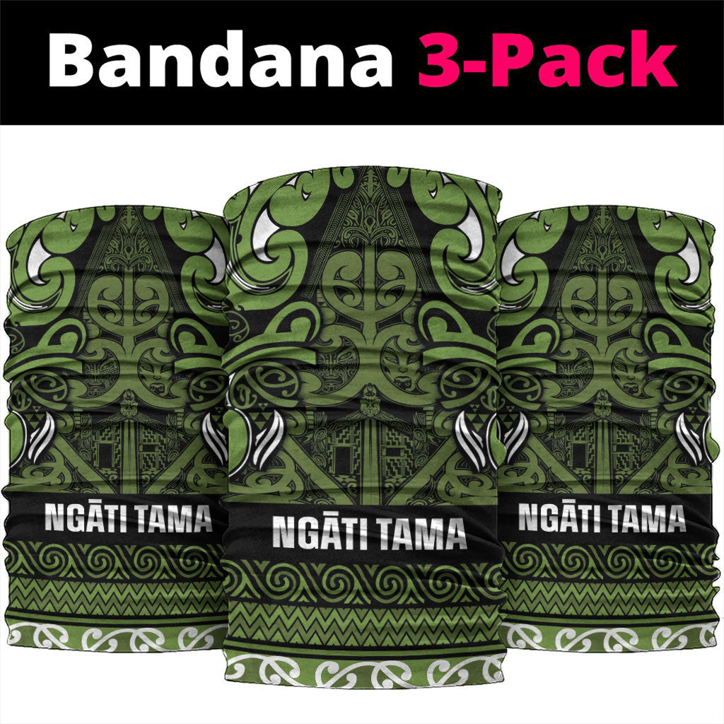Aotearoa Iwi Ngāti Tama ki Taranaki Trust Neck Gaiter Maori Wharenui House Tribal Pattern