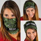 Aotearoa Iwi Ngāti Tama ki Taranaki Trust Neck Gaiter Maori Wharenui House Tribal Pattern