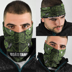 Aotearoa Iwi Ngāti Tama ki Taranaki Trust Neck Gaiter Maori Wharenui House Tribal Pattern