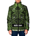 Aotearoa Iwi Ngāti Tama ki Taranaki Trust Padded Jacket Maori Wharenui House Tribal Pattern