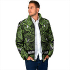 Aotearoa Iwi Ngāti Tama ki Taranaki Trust Padded Jacket Maori Wharenui House Tribal Pattern