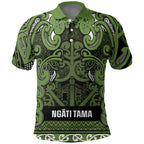 Aotearoa Iwi Ngāti Tama ki Taranaki Trust Polo Shirt Maori Wharenui House Tribal Pattern