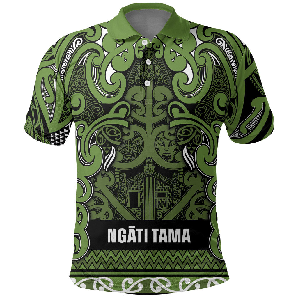 Aotearoa Iwi Ngāti Tama ki Taranaki Trust Polo Shirt Maori Wharenui House Tribal Pattern