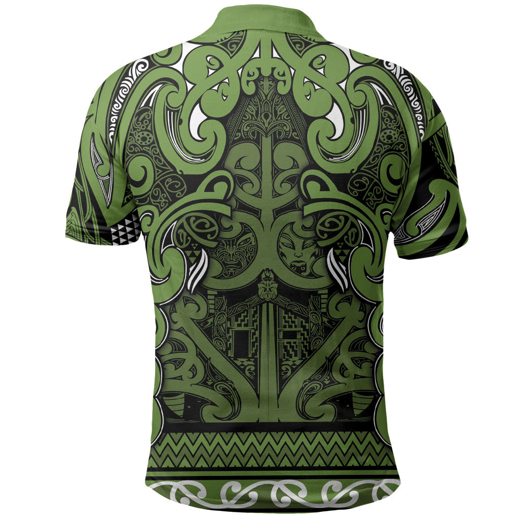 Aotearoa Iwi Ngāti Tama ki Taranaki Trust Polo Shirt Maori Wharenui House Tribal Pattern