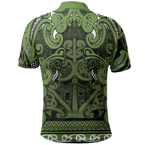 Aotearoa Iwi Ngāti Tama ki Taranaki Trust Polo Shirt Maori Wharenui House Tribal Pattern