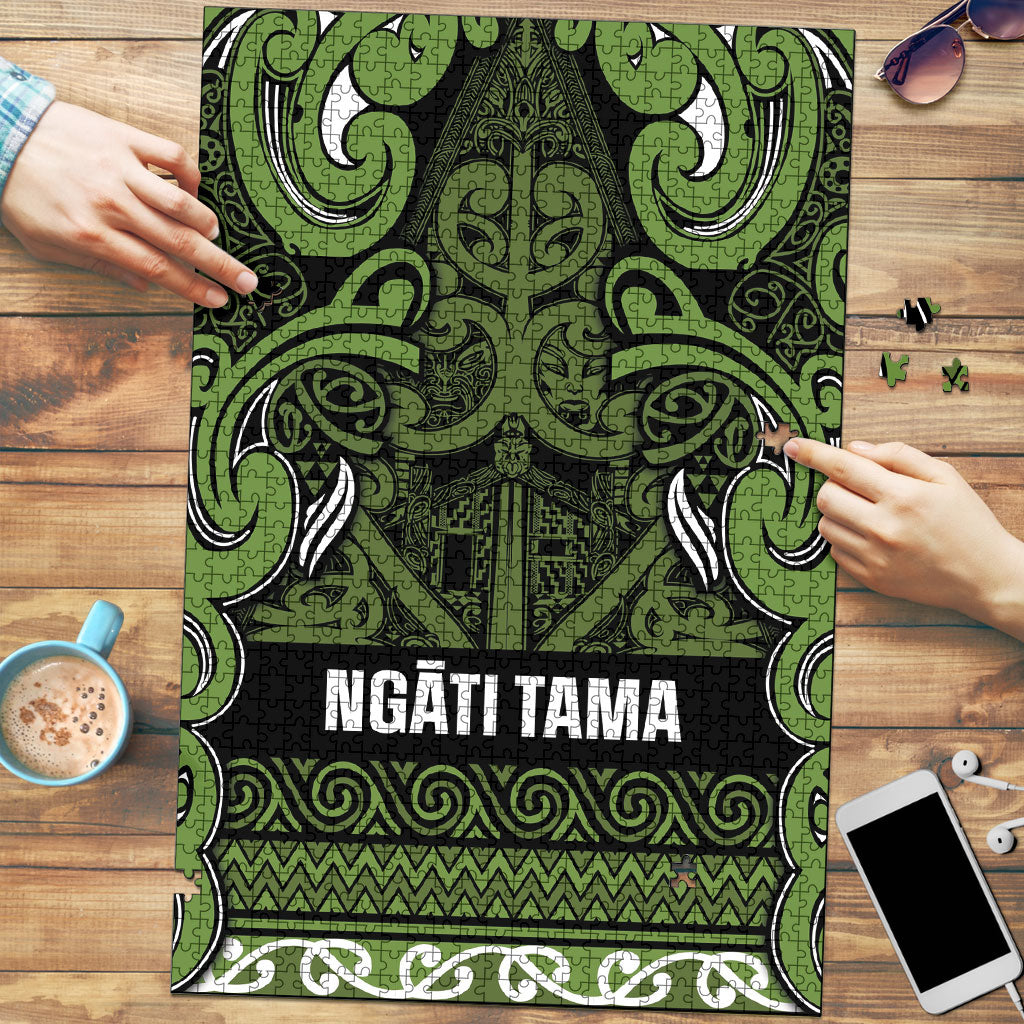 Aotearoa Iwi Ngāti Tama ki Taranaki Trust Puzzle Maori Wharenui House Tribal Pattern