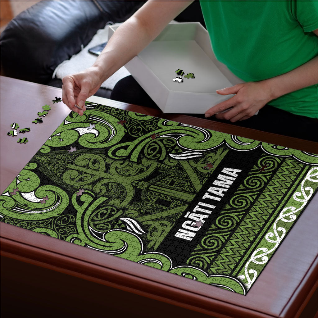 Aotearoa Iwi Ngāti Tama ki Taranaki Trust Puzzle Maori Wharenui House Tribal Pattern