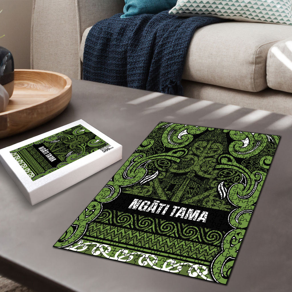 Aotearoa Iwi Ngāti Tama ki Taranaki Trust Puzzle Maori Wharenui House Tribal Pattern