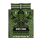 Aotearoa Iwi Ngāti Tama ki Taranaki Trust Quilt Bed Set Maori Wharenui House Tribal Pattern