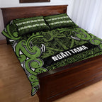 Aotearoa Iwi Ngāti Tama ki Taranaki Trust Quilt Bed Set Maori Wharenui House Tribal Pattern