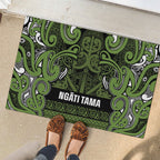 Aotearoa Iwi Ngāti Tama ki Taranaki Trust Rubber Doormat Maori Wharenui House Tribal Pattern