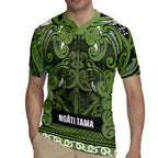 Aotearoa Iwi Ngāti Tama ki Taranaki Trust Rugby Jersey Maori Wharenui House Tribal Pattern