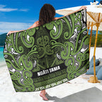 Aotearoa Iwi Ngāti Tama ki Taranaki Trust Sarong Maori Wharenui House Tribal Pattern