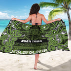 Aotearoa Iwi Ngāti Tama ki Taranaki Trust Sarong Maori Wharenui House Tribal Pattern