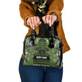 Aotearoa Iwi Ngāti Tama ki Taranaki Trust Shoulder Handbag Maori Wharenui House Tribal Pattern