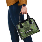 Aotearoa Iwi Ngāti Tama ki Taranaki Trust Shoulder Handbag Maori Wharenui House Tribal Pattern