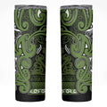 Aotearoa Iwi Ngāti Tama ki Taranaki Trust Skinny Tumbler Maori Wharenui House Tribal Pattern