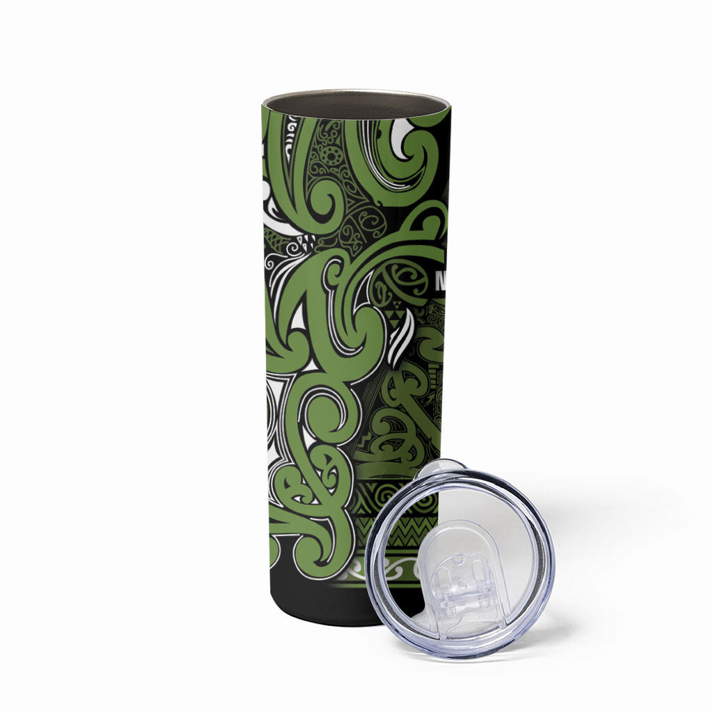Aotearoa Iwi Ngāti Tama ki Taranaki Trust Skinny Tumbler Maori Wharenui House Tribal Pattern
