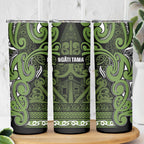 Aotearoa Iwi Ngāti Tama ki Taranaki Trust Skinny Tumbler Maori Wharenui House Tribal Pattern