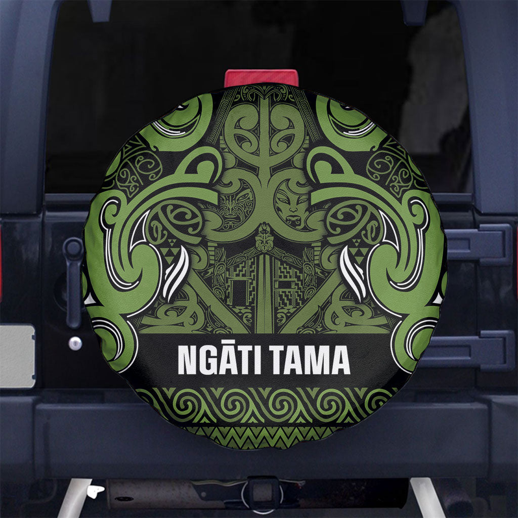 Aotearoa Iwi Ngāti Tama ki Taranaki Trust Spare Tire Cover Maori Wharenui House Tribal Pattern