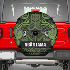Aotearoa Iwi Ngāti Tama ki Taranaki Trust Spare Tire Cover Maori Wharenui House Tribal Pattern