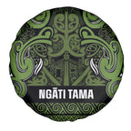 Aotearoa Iwi Ngāti Tama ki Taranaki Trust Spare Tire Cover Maori Wharenui House Tribal Pattern