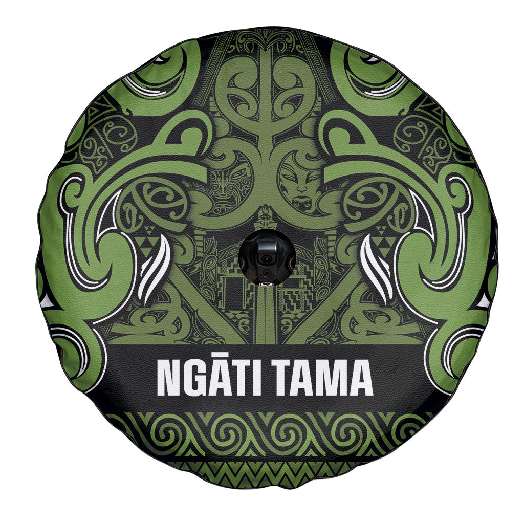 Aotearoa Iwi Ngāti Tama ki Taranaki Trust Spare Tire Cover Maori Wharenui House Tribal Pattern
