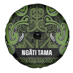 Aotearoa Iwi Ngāti Tama ki Taranaki Trust Spare Tire Cover Maori Wharenui House Tribal Pattern