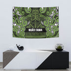 Aotearoa Iwi Ngāti Tama ki Taranaki Trust Tapestry Maori Wharenui House Tribal Pattern