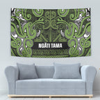 Aotearoa Iwi Ngāti Tama ki Taranaki Trust Tapestry Maori Wharenui House Tribal Pattern