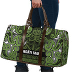 Aotearoa Iwi Ngāti Tama ki Taranaki Trust Travel Bag Maori Wharenui House Tribal Pattern