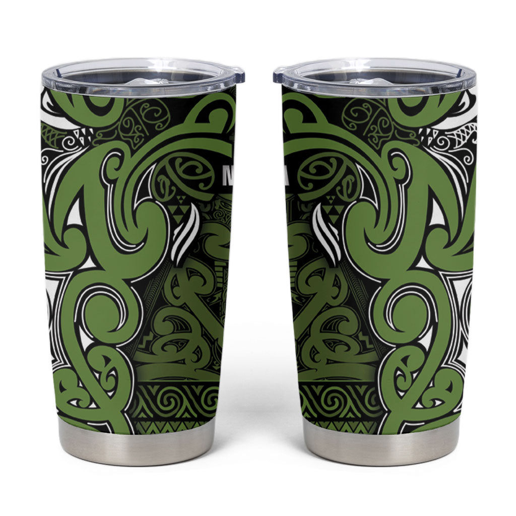 Aotearoa Iwi Ngāti Tama ki Taranaki Trust Tumbler Cup Maori Wharenui House Tribal Pattern