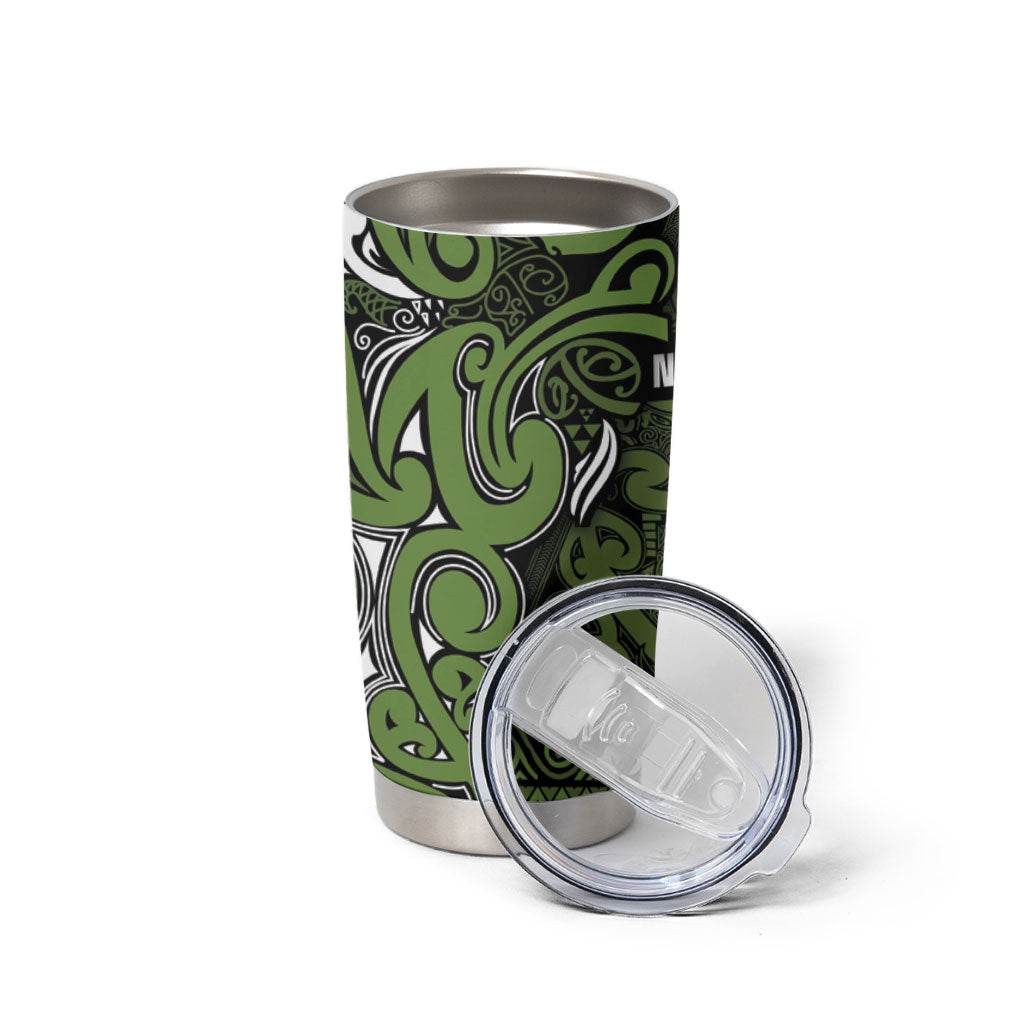 Aotearoa Iwi Ngāti Tama ki Taranaki Trust Tumbler Cup Maori Wharenui House Tribal Pattern