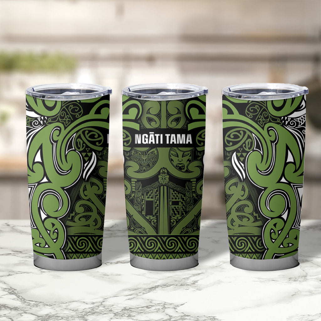 Aotearoa Iwi Ngāti Tama ki Taranaki Trust Tumbler Cup Maori Wharenui House Tribal Pattern