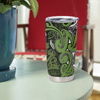 Aotearoa Iwi Ngāti Tama ki Taranaki Trust Tumbler Cup Maori Wharenui House Tribal Pattern