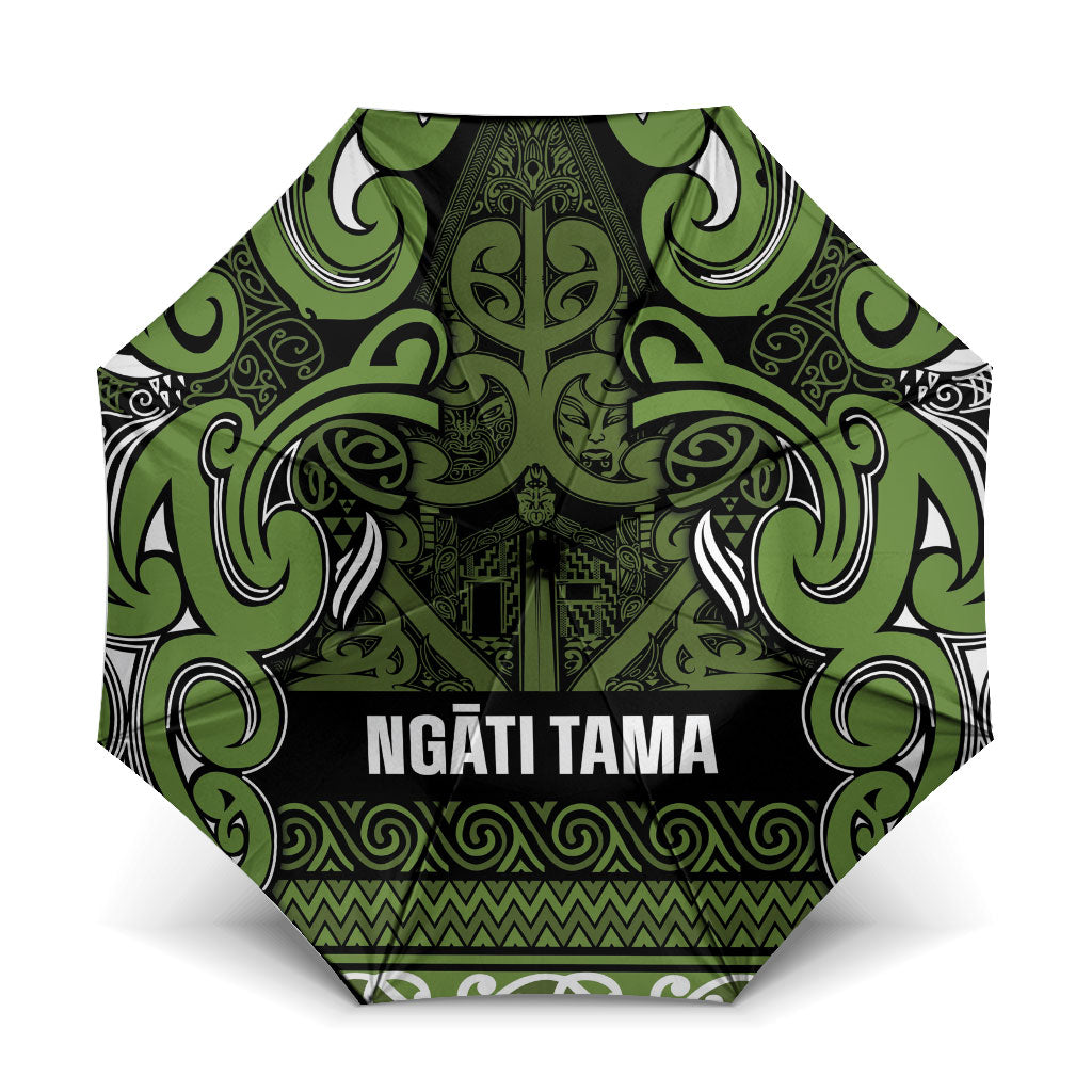 Aotearoa Iwi Ngāti Tama ki Taranaki Trust Umbrella Maori Wharenui House Tribal Pattern
