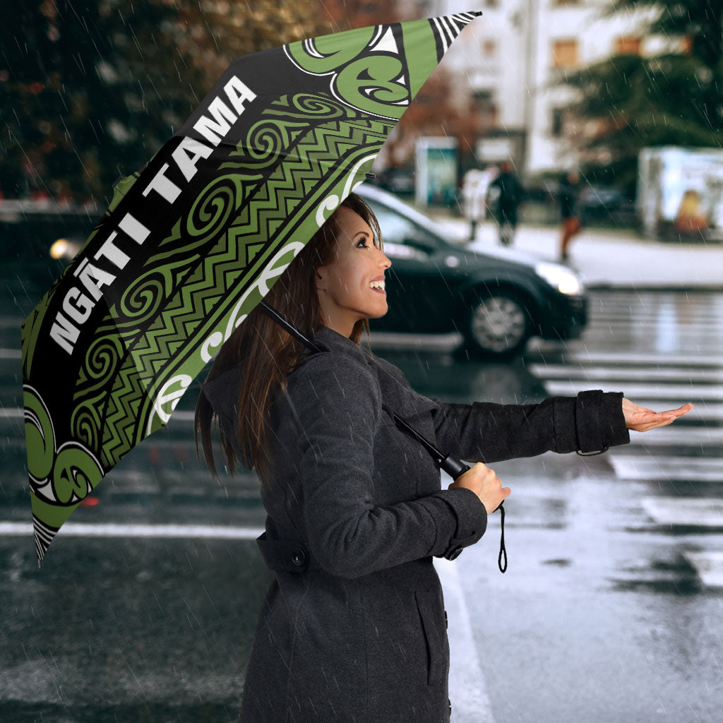 Aotearoa Iwi Ngāti Tama ki Taranaki Trust Umbrella Maori Wharenui House Tribal Pattern