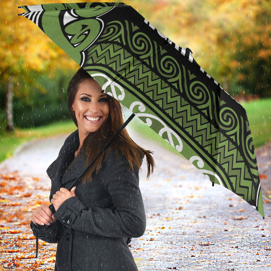 Aotearoa Iwi Ngāti Tama ki Taranaki Trust Umbrella Maori Wharenui House Tribal Pattern