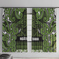 Aotearoa Iwi Ngāti Tama ki Taranaki Trust Window Curtain Maori Wharenui House Tribal Pattern