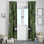 Aotearoa Iwi Ngāti Tama ki Taranaki Trust Window Curtain Maori Wharenui House Tribal Pattern