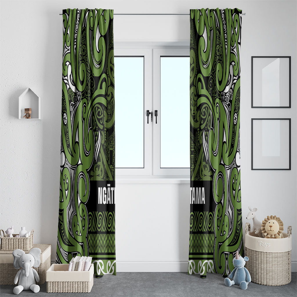 Aotearoa Iwi Ngāti Tama ki Taranaki Trust Window Curtain Maori Wharenui House Tribal Pattern