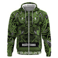 Aotearoa Iwi Ngāti Tama ki Taranaki Trust Zip Hoodie Maori Wharenui House Tribal Pattern