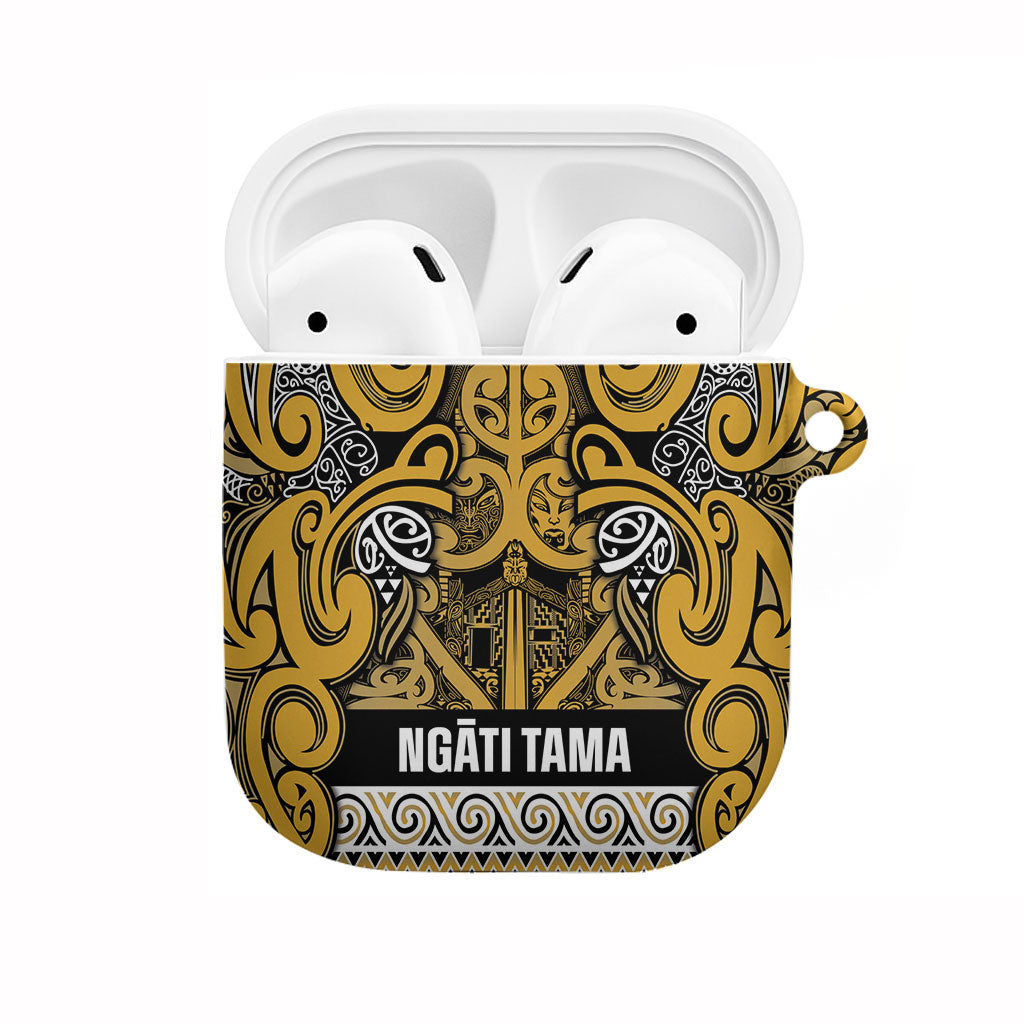 Aotearoa Iwi Ngāti Tama ki Te Waipounamu Trust AirPods Case Maori Wharenui House Tribal Pattern