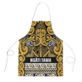 Aotearoa Iwi Ngāti Tama ki Te Waipounamu Trust Apron Maori Wharenui House Tribal Pattern