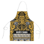 Aotearoa Iwi Ngāti Tama ki Te Waipounamu Trust Apron Maori Wharenui House Tribal Pattern