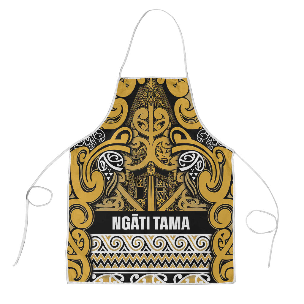 Aotearoa Iwi Ngāti Tama ki Te Waipounamu Trust Apron Maori Wharenui House Tribal Pattern