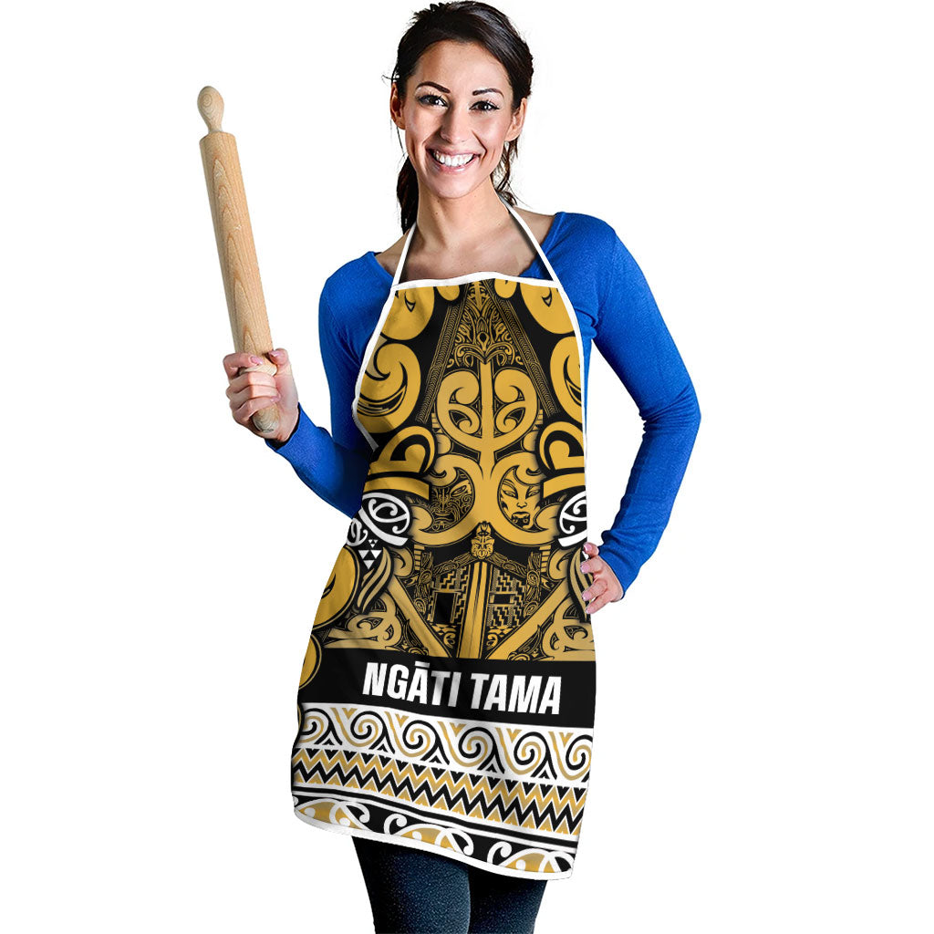 Aotearoa Iwi Ngāti Tama ki Te Waipounamu Trust Apron Maori Wharenui House Tribal Pattern